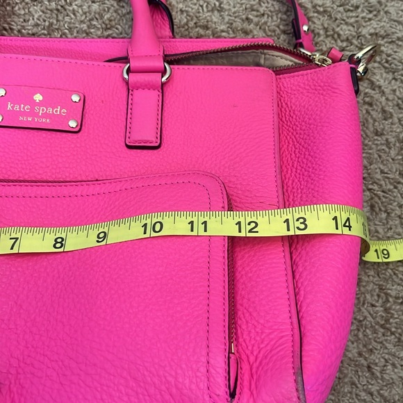 Kate Spade ♠️ Bright Pink Handbag and Crossbody - Picture 11 of 14